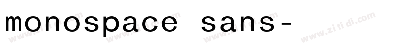 monospace sans字体转换